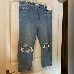 Abercrombie high rise mom jean